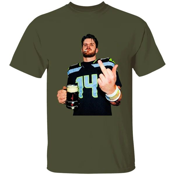 Sam Darnold Seattle Seahawks Smoking Middle Finger Champions Shirt - Image 4