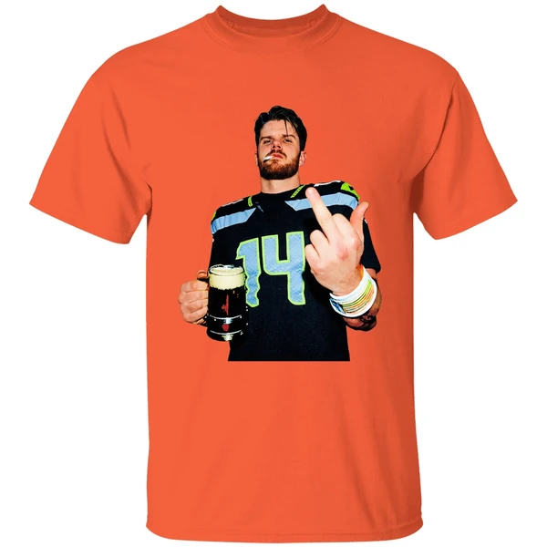 Sam Darnold Seattle Seahawks Smoking Middle Finger Champions Shirt - Image 6