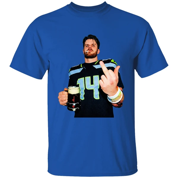 Sam Darnold Seattle Seahawks Smoking Middle Finger Champions Shirt - Image 8
