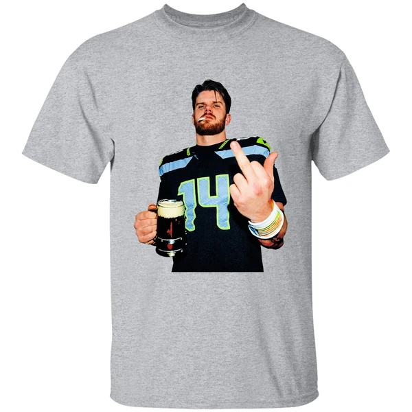 Sam Darnold Seattle Seahawks Smoking Middle Finger Champions Shirt - Image 9