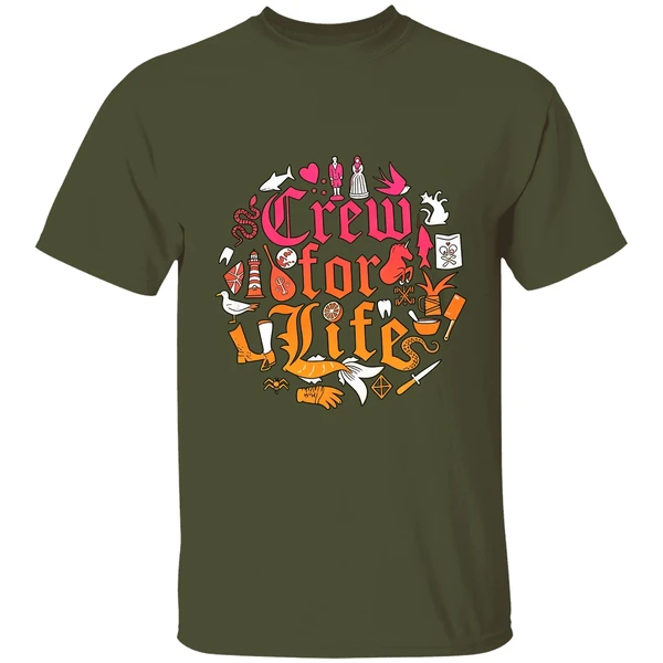 samba schuttes crew for life shirt militarygreen