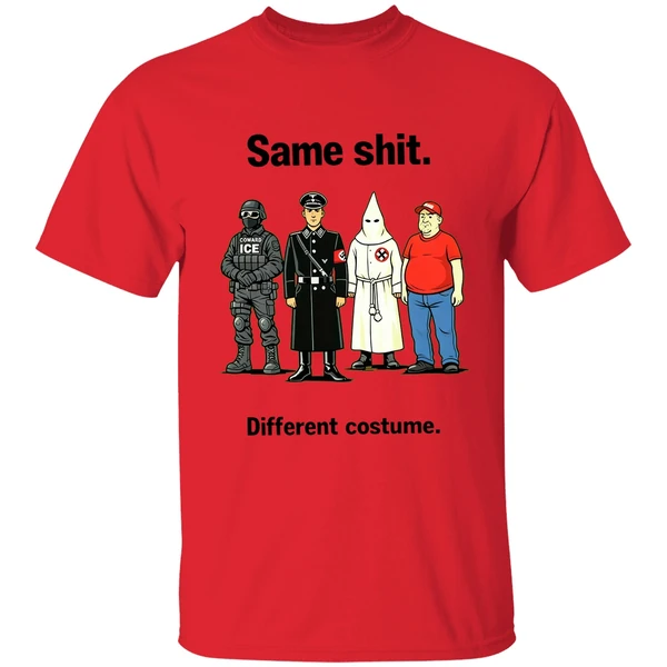 same shit different costume ice maga shirt red