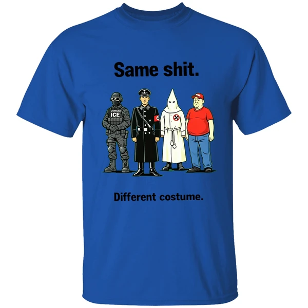 same shit different costume ice maga shirt royalblue