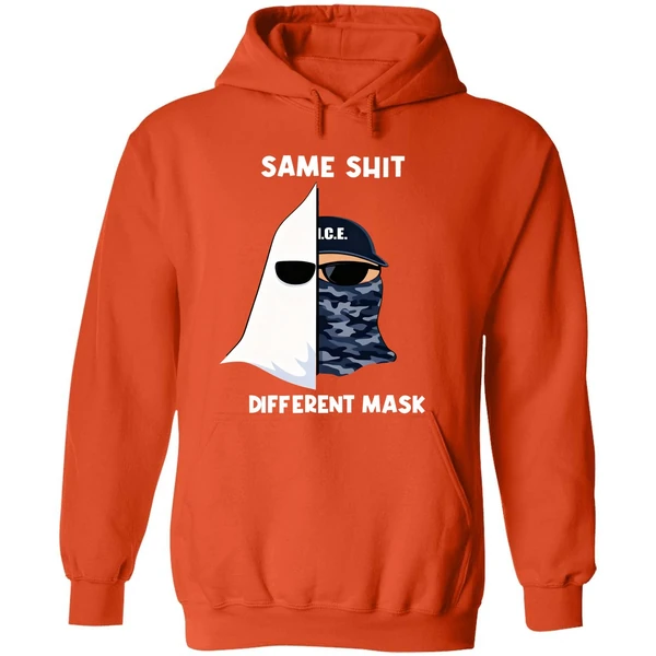 Same Shit Different Mask Ku Klux Klan And Ice Hoodie - Image 6