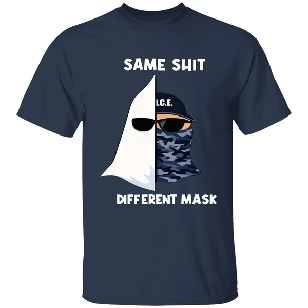 same shit different mask shirt navy