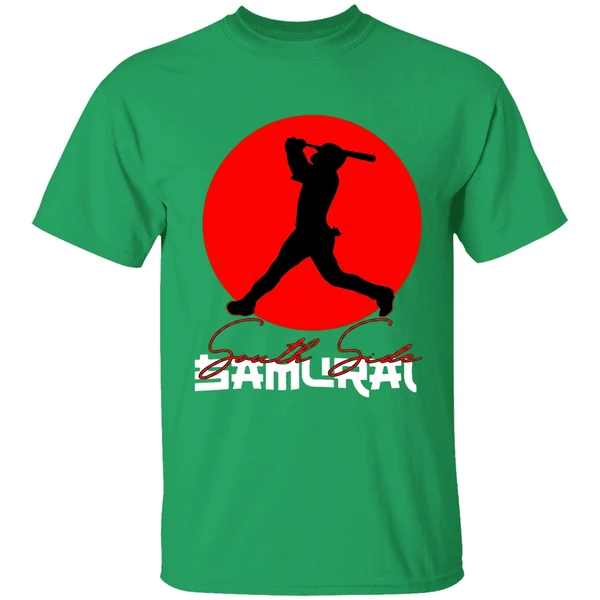 Samurai Baseball Player Silhouette Shirt - Image 2
