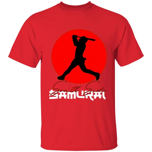 Samurai Baseball Player Silhouette Shirt - Image 7