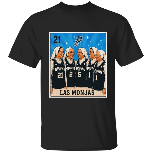 San Antonio Spurs 2026 Playoffs Spurs Nuns Las Monjas Card Shirt