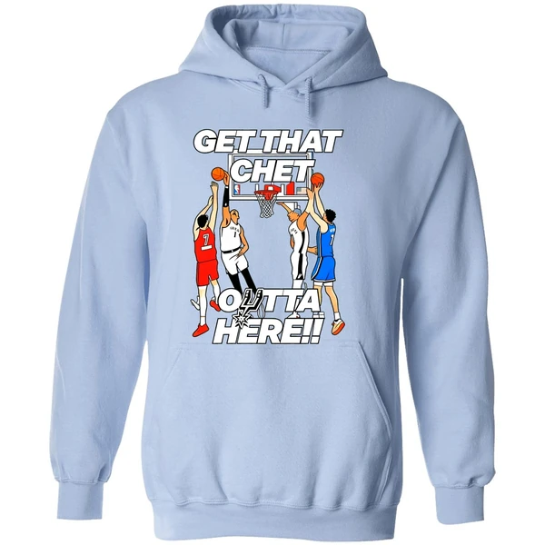 San Antonio Spurs Get That Chet Outta Here Hoodie - Image 4