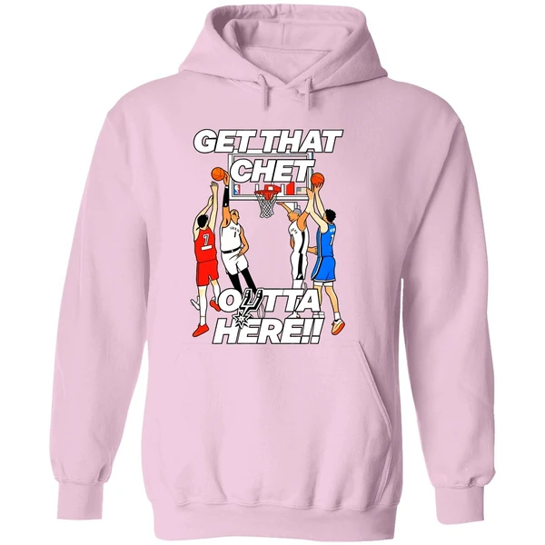 San Antonio Spurs Get That Chet Outta Here Hoodie - Image 5