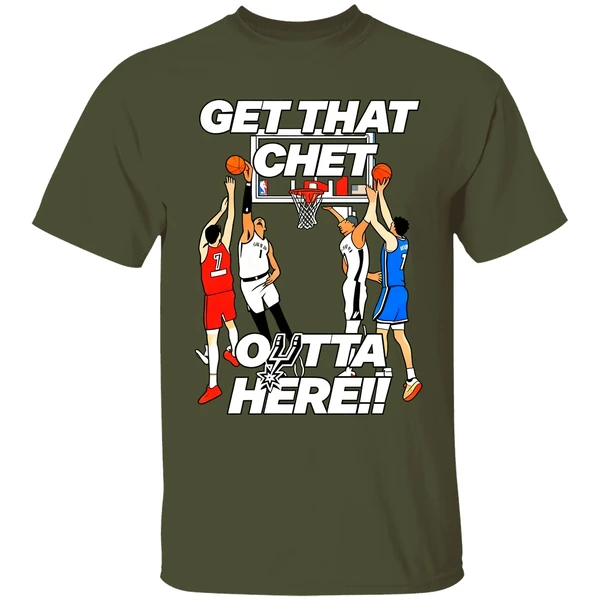 San Antonio Spurs Get That Chet Outta Here Shirt - Image 4