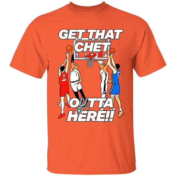 San Antonio Spurs Get That Chet Outta Here Shirt - Image 6