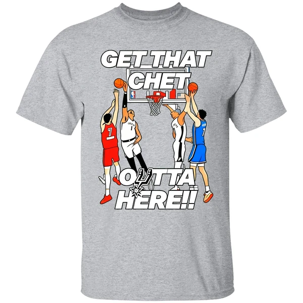 San Antonio Spurs Get That Chet Outta Here Shirt - Image 9