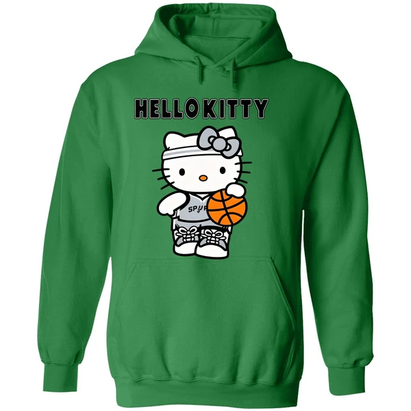San Antonio Spurs Hello Kitty Nba Champs Game Night 2026 Hoodie - Image 2