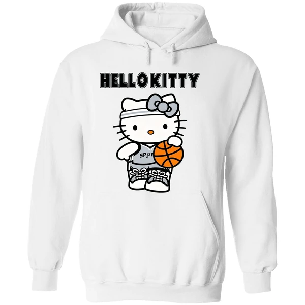 San Antonio Spurs Hello Kitty Nba Champs Game Night 2026 Hoodie - Image 8