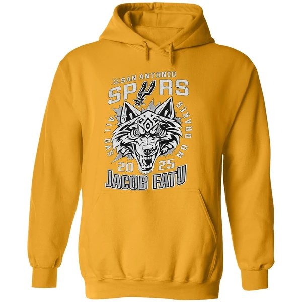 San Antonio Spurs Jacob Fatu All Gas No Brakes 2025 Hoodie