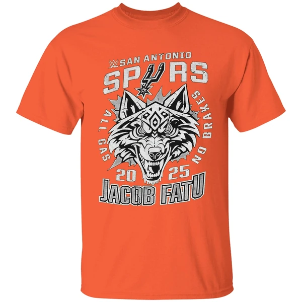 San Antonio Spurs Jacob Fatu All Gas No Brakes 2025 Shirt - Image 6
