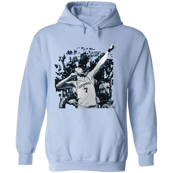 San Antonio Spurs Luke Kornet 7 Name And Number Signature Pose Hoodie - Image 4
