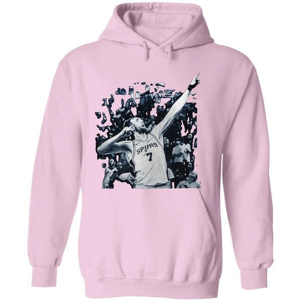 San Antonio Spurs Luke Kornet 7 Name And Number Signature Pose Hoodie - Image 5