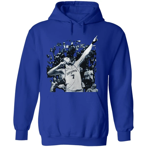 San Antonio Spurs Luke Kornet 7 Name And Number Signature Pose Hoodie - Image 7