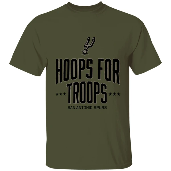 San Antonio Spurs Nba Hoops For Troops Shirt - Image 9