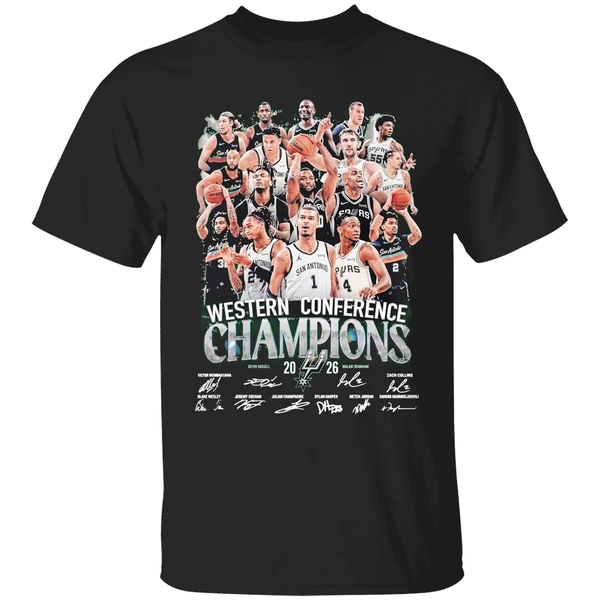 San Antonio Spurs Nba Western Conference Finals 2026 Champions Shirt