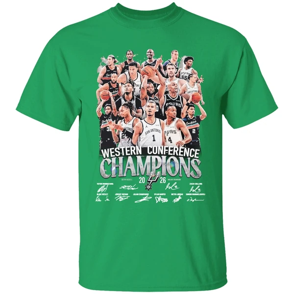 San Antonio Spurs Nba Western Conference Finals 2026 Champions Shirt - Image 2