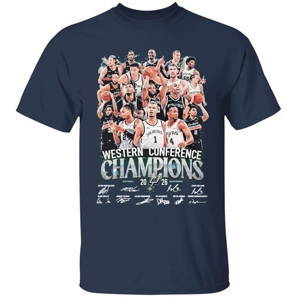 San Antonio Spurs Nba Western Conference Finals 2026 Champions Shirt - Image 5