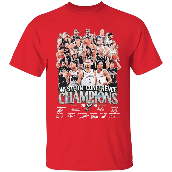 San Antonio Spurs Nba Western Conference Finals 2026 Champions Shirt - Image 7