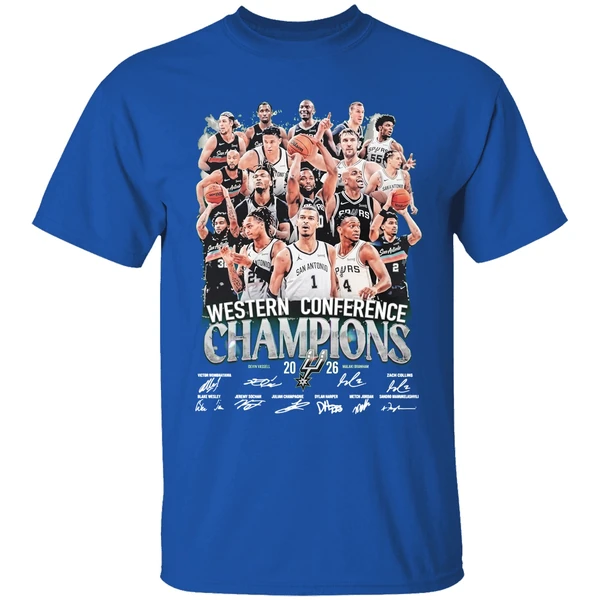 San Antonio Spurs Nba Western Conference Finals 2026 Champions Shirt - Image 8
