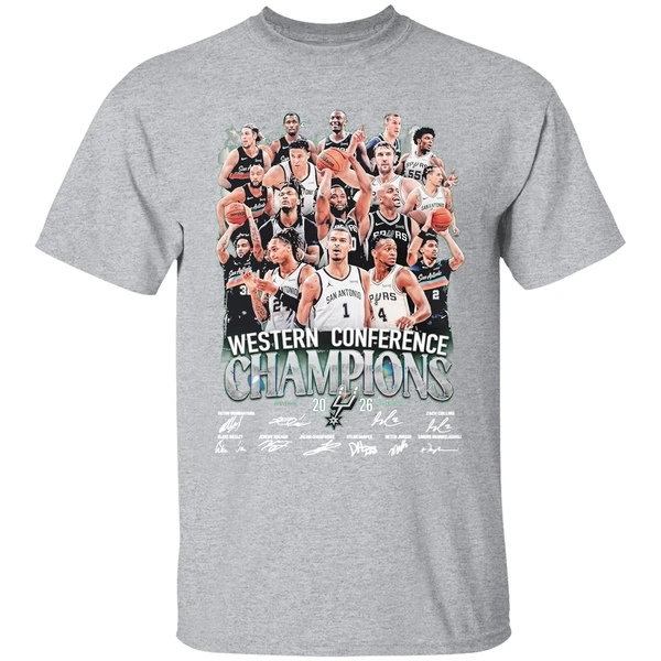 San Antonio Spurs Nba Western Conference Finals 2026 Champions Shirt - Image 9