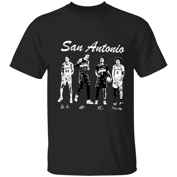 San Antonio Spurs Wembanyama Harper Castle Vassell Shirt