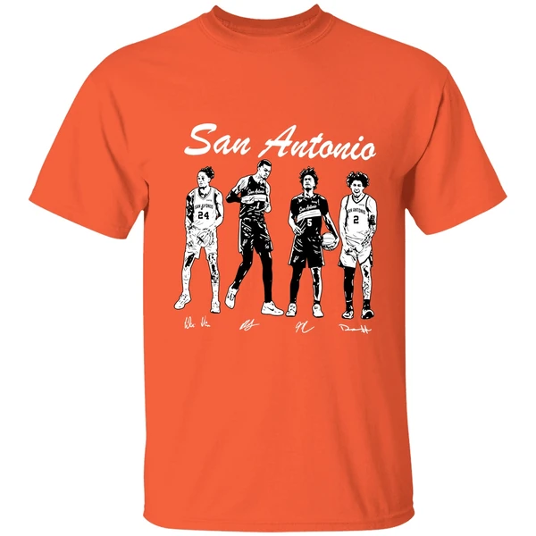 San Antonio Spurs Wembanyama Harper Castle Vassell Shirt - Image 6