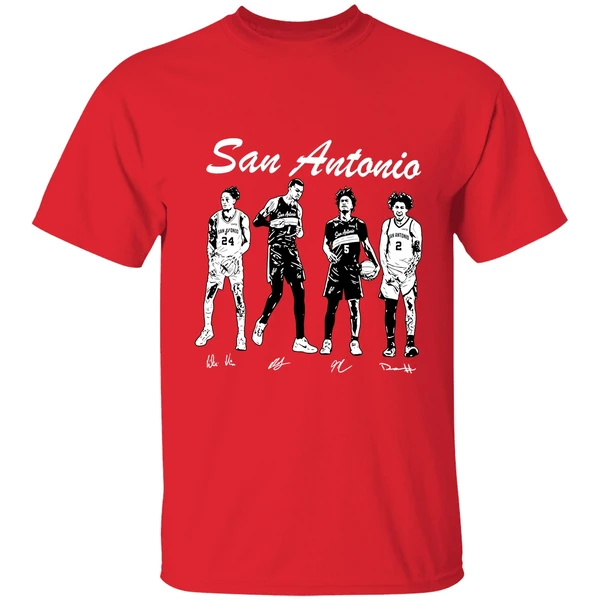 San Antonio Spurs Wembanyama Harper Castle Vassell Shirt - Image 7