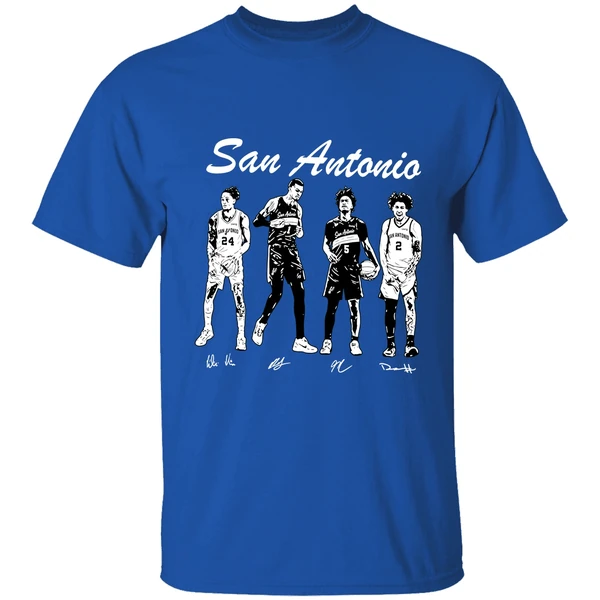 San Antonio Spurs Wembanyama Harper Castle Vassell Shirt - Image 8
