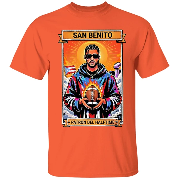 san benito patron del halftime benito bowl 2026 shirt orange