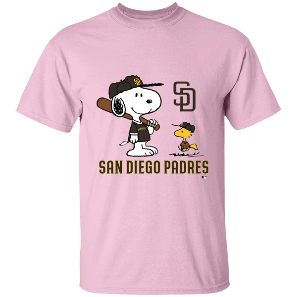 San Diego Padres Peanuts Snoopy Shirt - Image 2