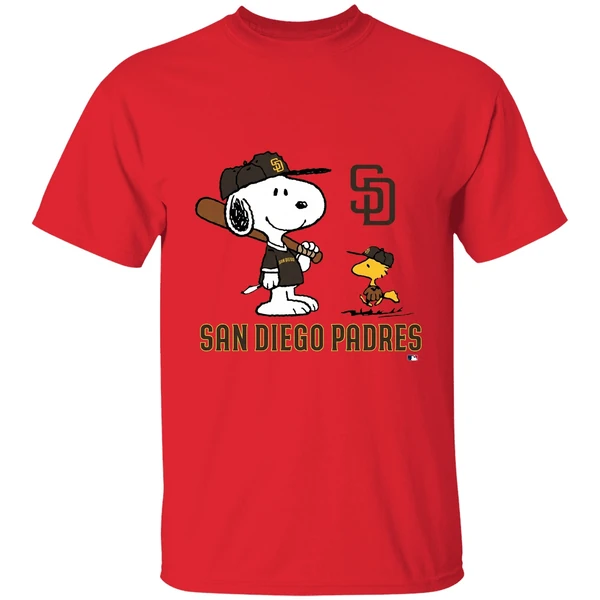 San Diego Padres Peanuts Snoopy Shirt - Image 4