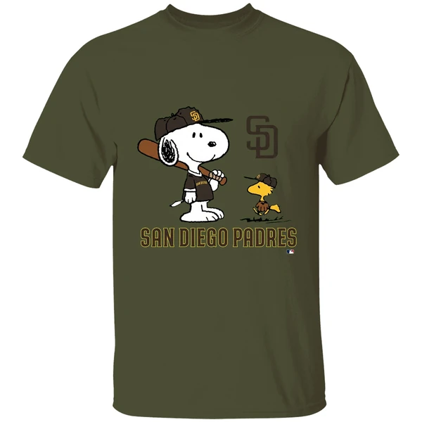 San Diego Padres Peanuts Snoopy Shirt - Image 9