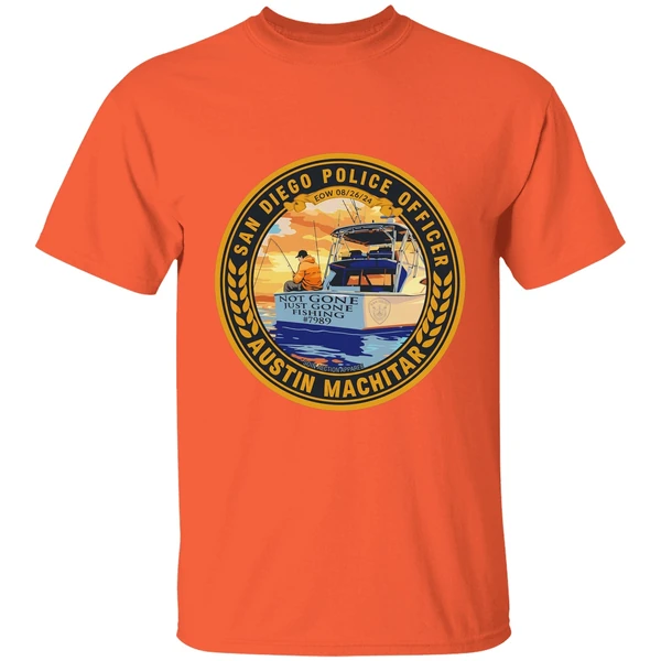 san diego police officer austin machitar shirt orange