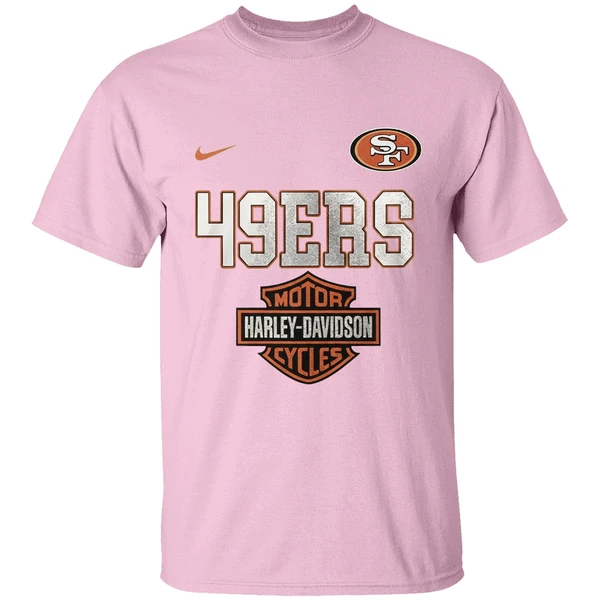 San Francisco 49ers 122 Years Harley Davidson Ride The Legend Shirt - Image 3