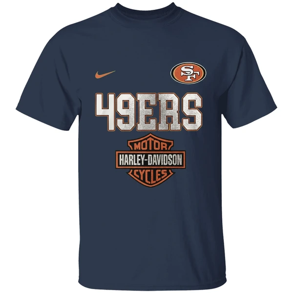 San Francisco 49ers 122 Years Harley Davidson Ride The Legend Shirt - Image 5