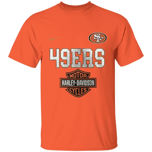 San Francisco 49ers 122 Years Harley Davidson Ride The Legend Shirt - Image 6