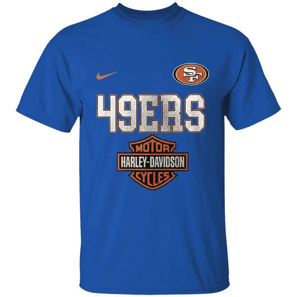 San Francisco 49ers 122 Years Harley Davidson Ride The Legend Shirt - Image 8