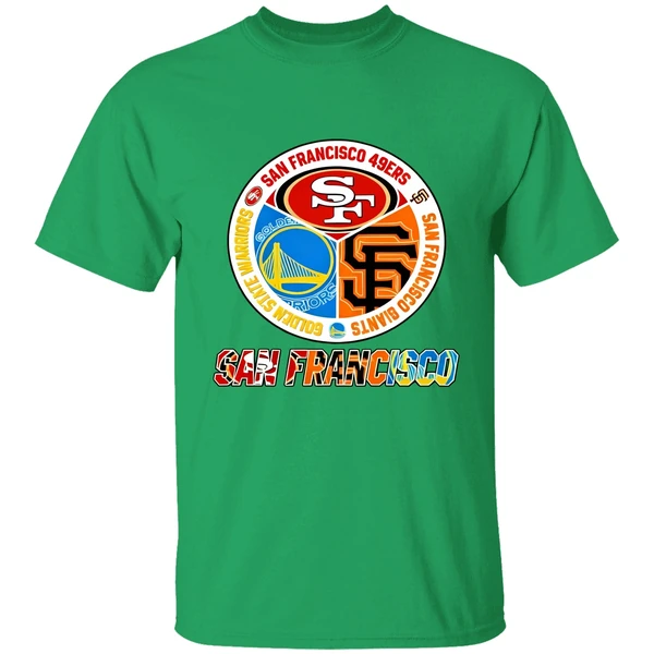 San Francisco 49ers And San Francisco Giants Golden State Warriors Logo Shirt