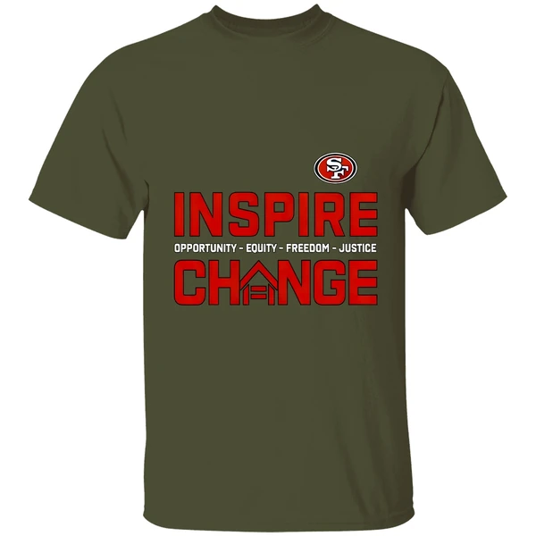 San Francisco 49ers Inspire Change Opportunity Equity Freedom Justice Opportunity Shirt - Image 4