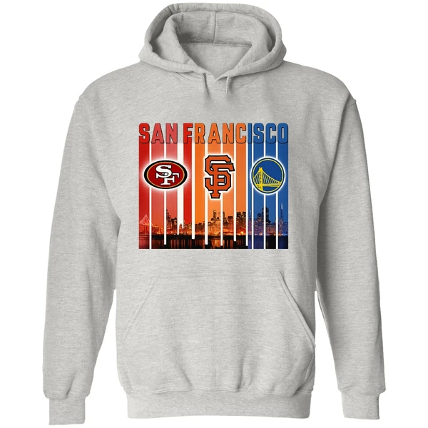 San Francisco 49ers San Francisco Giants Golden State Warriors Hoodie - Image 9