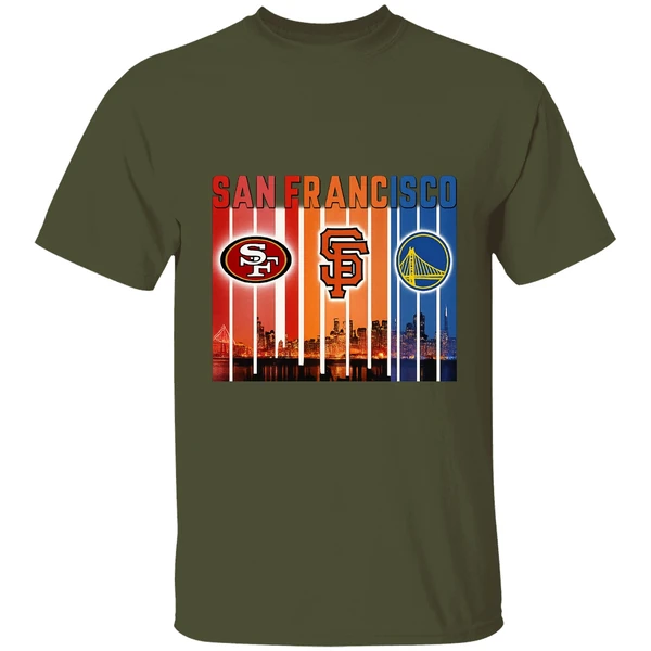 San Francisco 49ers San Francisco Giants Golden State Warriors Shirt - Image 3