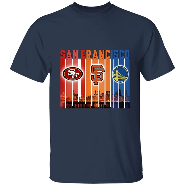San Francisco 49ers San Francisco Giants Golden State Warriors Shirt - Image 4