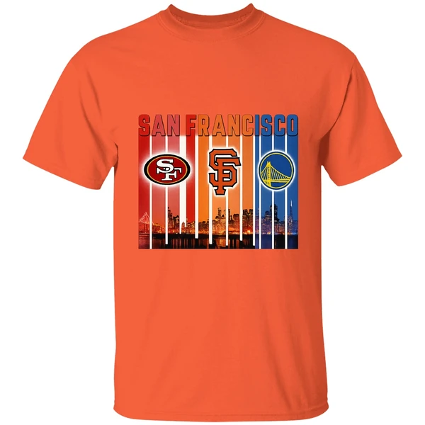 San Francisco 49ers San Francisco Giants Golden State Warriors Shirt - Image 5